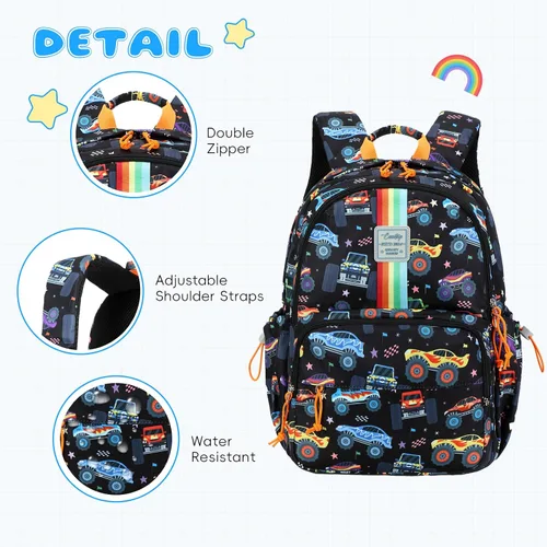 Miniatura 96 de CAMTOP - Conjunto de mochila y lonchera con estampados divertidos para niños de preescolar y primaria), Y0058-2