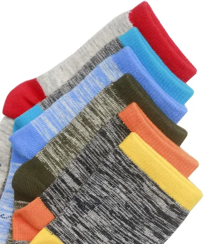 Miniatura 4 de Hzcojulo Calcetines unisex de algodón suave para niños pequeños, talla 1-15 años, 10 pares