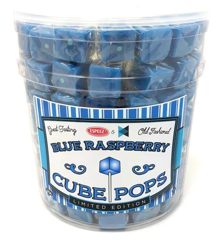 Miniatura 33 de Chupetas de Caramelo Duro en Cubo: Paquete de Chupetas con Sabor Envueltas Individualmente por Espeez - Paletas Cuadradas de Fiesta Estilo Antiguo