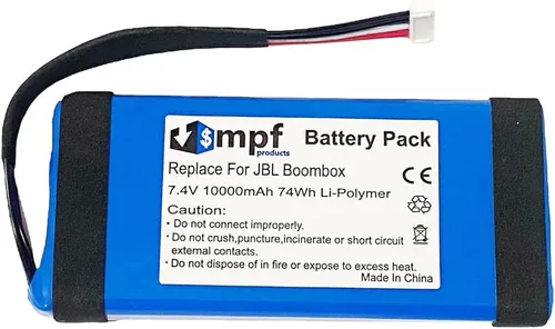 Miniatura 2 de Reemplazo de batería GSP0931134 01 de 10000mAh compatible con JBL Boombox Altavoz Bluetooth portátil impermeable
