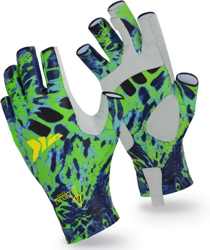 Miniatura 14 de KastKing Sol Armis - Guantes de protección solar UPF50+, guantes de pesca, protección UV, protección solar para exteriores, kayak, remar M