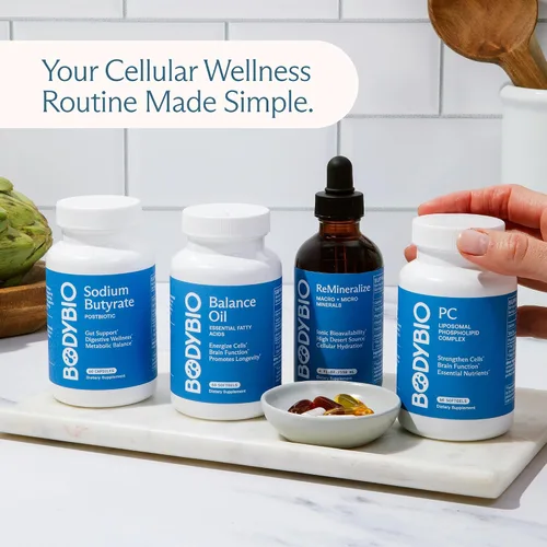 Miniatura 9 de BodyBio Aceite de equilibrio - Suplemento vegano Omega 3 6 - Aceite de cártamo y linaza prensado en frío - Apoya la función cerebral, la piel
