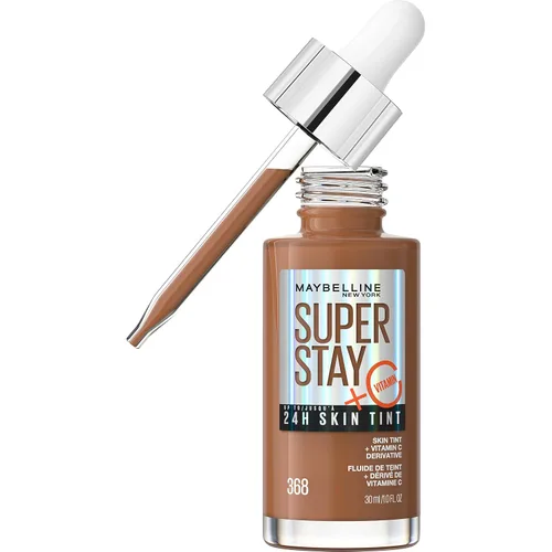 Miniatura 10 de Maybelline Super Stay Up - Tinte para piel de hasta 24 horas, base radiante de cobertura ligera a media, maquillaje infundido con vitamina C, 102, 1