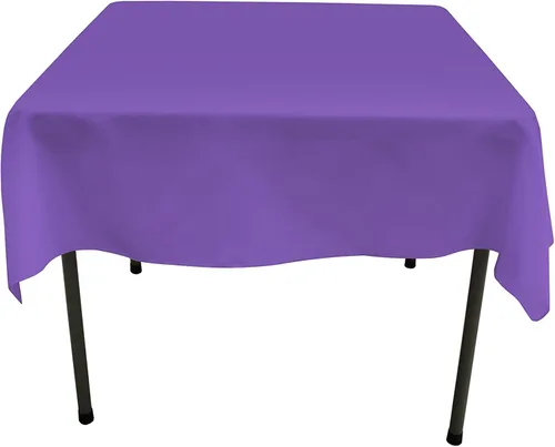 Miniatura 45 de GEFEII Servilletas de tela de poliéster sólido de 18 x 18 pulgadas para cocina, mantel rectangular cuadrado redondo para bodas, fiestas