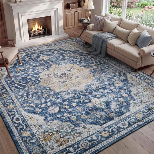 Miniatura 12 de PADOOR Alfombra de pasillo de 2 x 10 pies, suave, beige, lavable, para dormitorio, alfombra larga antideslizante para pasillos, entrada, lavandería