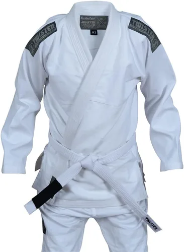 Miniatura 4 de Twister Challenge Brazilian Jiu Jitsu Gi Uniforme de Jiu Jitsu BJJ Gi Tela ligera preencogida Viene con cinturón gratis