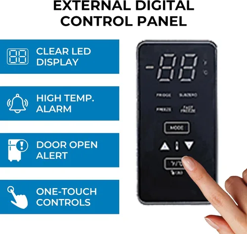 Miniatura 3 de Congelador vertical Kenmore - Refrigerador/congelador convertible, 4 estantes, listo para garaje, almacenamiento de carne, descongelación
