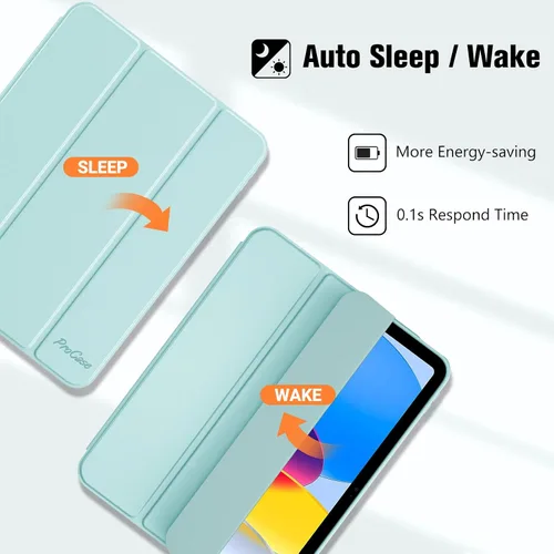 Miniatura 4 de ProCase Funda para iPad (A16) de 11ª Generación de 11 Pulgadas 2025/iPad de 10ª Generación de 10.9 Pulgadas 2022 con Soporte para Lápiz, Funda