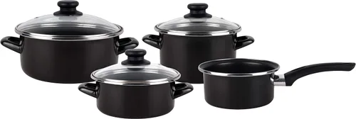 Miniatura 2 de Magefesa 2454140031 – Cocina Bateria ClÃ ¡Acero SICA Kenia 7 Piezas Negro