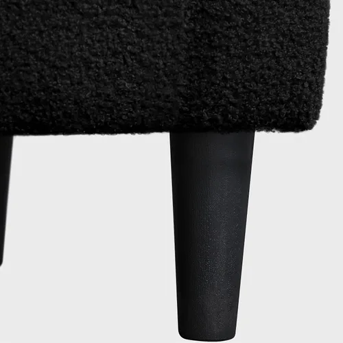 Miniatura 9 de Topeakmart Silla de barril, silla de acento de sherpa suave, silla auxiliar de club, estilo moderno, asiento profundo, sillón de barril para sala