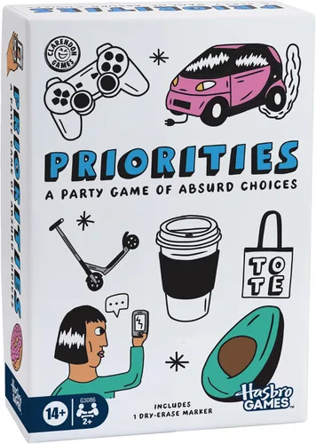 Juego de prioridades de Hasbro Games | Un juego de fiesta de opciones absurdas | Divertidos juegos de cartas para adultos y adolescentes | A partir