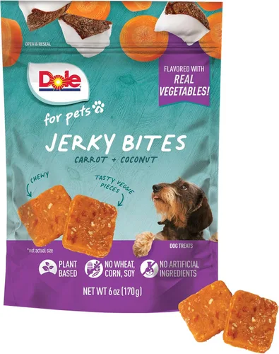 Miniatura 7 de Dole Golosinas para perros de plátano secado al aire para mascotas, 6 onzas Hecho con plátano real, un solo ingrediente, golosinas para perros
