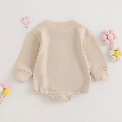 Miniatura 4 de Ropa de Pascua para bebé recién nacida, con bordado de conejo, sudadera con burbujas, traje de bebé niña