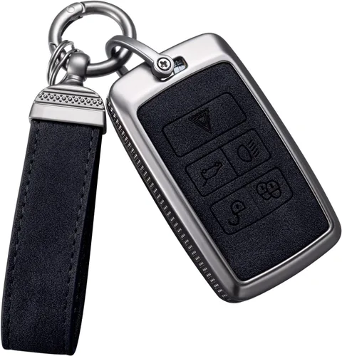 Miniatura 8 de YO&YOYE Compatible con llavero Land Rover Funda con llavero de cuero para Range Rover Evoque Sport Velar Land Rover Discovery Jaguar F-Pace F-Type