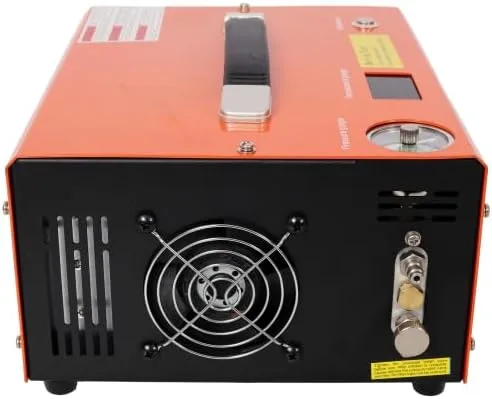 Miniatura 5 de 【LuckyNote】Compresor de aire PCP, compresor PCP portátil de 4500PSI con convertidor integrado, parada automática DC12V/AC120V bomba de compresor