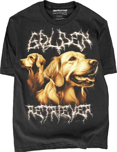 Miniatura 33 de Camiseta de Heavy Metal de los 80s con Animal en Negro - 100% Algodón - para Hombre y Mujer