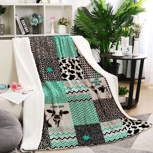 Miniatura 6 de Manta con estampado de vaca, decoración de vaca, manta para niñas y mujeres, regalo de Navidad, San Valentín, cumpleaños, manta suave y linda