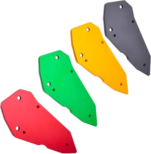 Miniatura 7 de Juego de reposapiés delantero para motociclista, protector de placas de talón (para vehículo Kawasaki) Ninja ZX-4R ZX-4RR ZX-25R (negro)