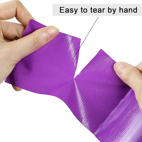 Miniatura 2 de Cinta adhesiva morada de 3 pulgadas impermeable, resistente, 3 pulgadas x 60 yardas, cinta adhesiva de grado industrial de 9 milésimas de pulgada