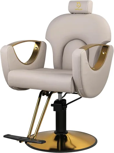 Silla de peluquero reclinable silla de peluquería hidráulica sillas de peluquería giratoria de 360 grados silla de peinado silla de corte de salón