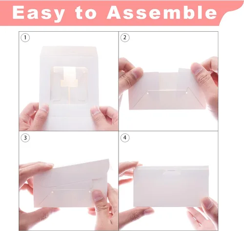 Miniatura 3 de Zzrywuty Caja blanca para pasteles de 10 x 10 x 5 pulgadas con tablas para pasteles (60 unidades, 30 cajas y 30 tableros), cajas de panadería con 30