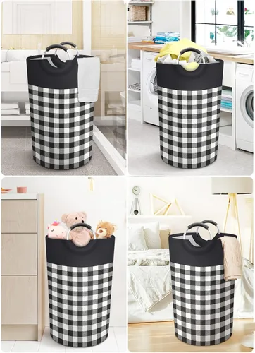 Miniatura 6 de BlissTotes Cesta de lavandería, cesta de ropa sucia, cestas para lavandería, cesta de lavandería para ropa con asas impermeables para almacenamiento