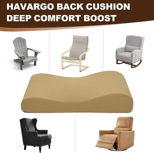 Miniatura 7 de Almohada cervical 2 en 1, almohada de apoyo lumbar para sofá reclinable y sillas de guardería, cojín de espuma de alta resistencia, soporte