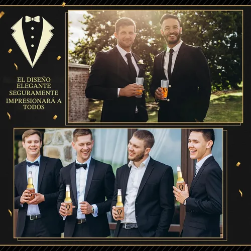 Miniatura 5 de 60 piezas de regalos para padrinos de boda, caja de propuesta para padrinos de boda con vasos de chupito, calcetines, gafas de sol, bolsa de aseo