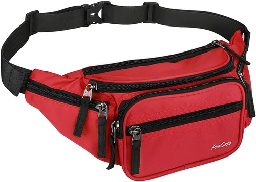Miniatura 9 de ProCase Riñonera y Mochila de Cintura para Hombres y Mujeres, Bolsa de Cadera para Viaje, Senderismo, Correr y Deportes al Aire Libre