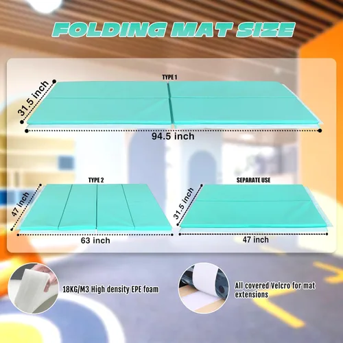 Miniatura 7 de Seliyoo - Barra de gimnasia plegable para niños de 3 a 20 años, barra horizontal de 5 pies/6 pies de largo, altura ajustable, barra de entrenamiento
