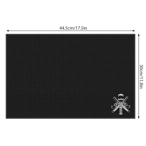Miniatura 5 de Segbeauty - Alfombrilla de peluquería para cortaútapas, 11.8 x 17.5 pulgadas, antideslizante, flexible, de goma para estaciones, tijeras