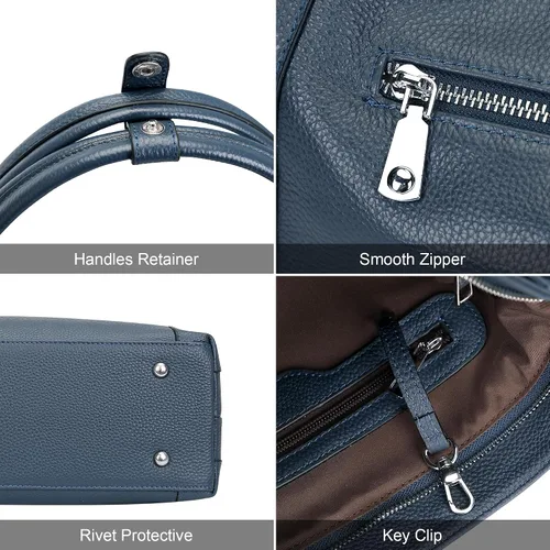 Miniatura 23 de Over Earth Genuine Leather Purses for Women Large Hobo Bags Lady Shoulder Handbags with Detachable Strap