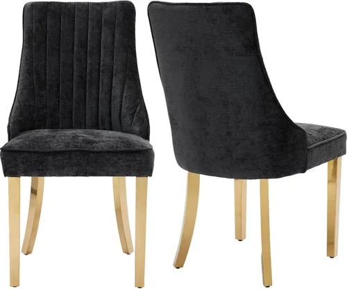 Miniatura 29 de Juego de 2 sillas de comedor modernas de mediados de siglo, tapizadas de tela beige, sillas de cocina y comedor, sillas de cocina con patas