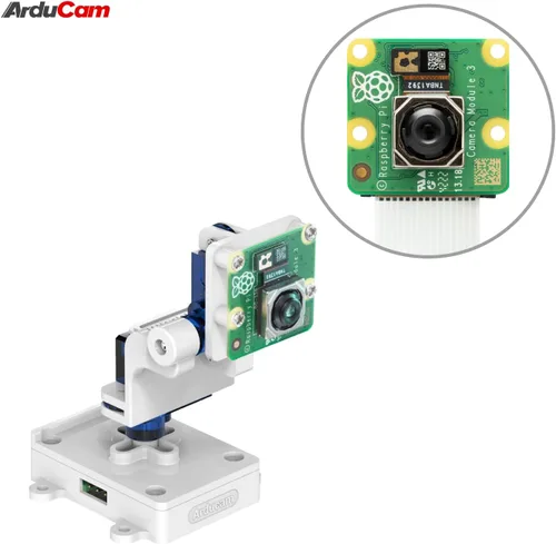 Miniatura 2 de Arducam Plataforma de inclinación panorámica de cámara mejorada compatible con módulo de cámara Raspberry Pi 3/V1/V2, tablero Nvidia Jetson