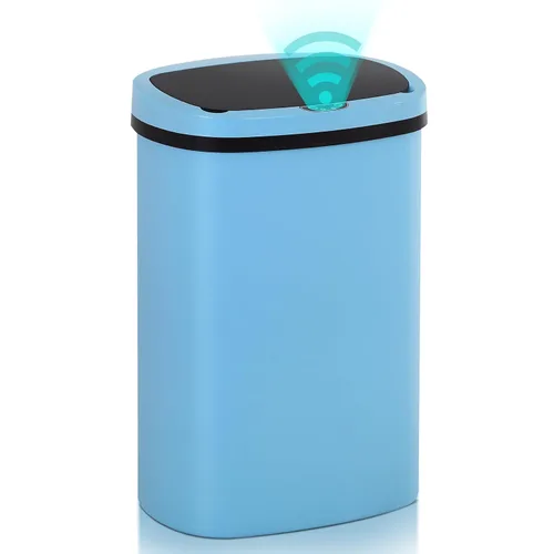 Miniatura 12 de Basurero de cocina con sensor de movimiento de 13 galones, cubo de basura con sensor automático de 50 L, cubo de basura inteligente con tapa