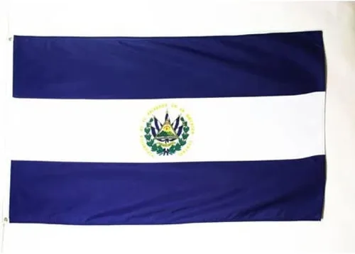 Miniatura 4 de AZ FLAG - Bandera de El Salvador - 3 x 5 pies - Cartel salvadoreño de poliéster 100D con dos ojales metálicos - Resistente a la decoloración