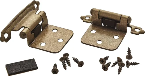 Miniatura 7 de Amerock Bisagra cierre automático montaje Variable revestimiento Bisagra Set, 2 paquetes, BP3429BB