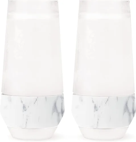 Miniatura 13 de HOST Copas de vino con enfriamiento de champán sin tallo, 9 oz, juego de 2, tazas de enfriamiento para el congelador, copas aisladas tipo flauta