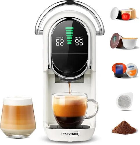 Miniatura 13 de Máquina de Espresso Mini Magician1 para Nespresso Original, Dolce Gusto, Lavazza Blue, Cápsulas ESE, Máquina de Café de 19 Bares para Café Molido