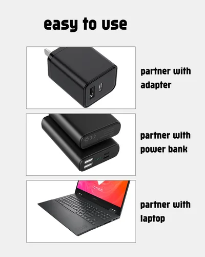 Miniatura 3 de uijino Cable de carga USB compatible con recortadora de barba Brightup, cargador de 5 V para cortapelos Brightup FK-8688T FK-8788T IPX7, afeitadora