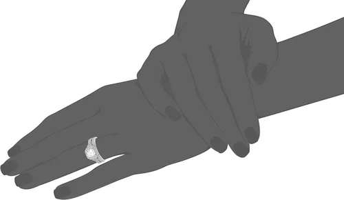 Miniatura 14 de Amazon Essentials Anillo antiguo de plata de ley chapada en platino o oro con circonita cúbica de elementos infinitos de corte Asscher