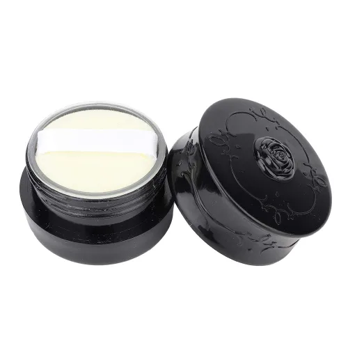 Miniatura 2 de Polvo suelto vacío, contenedor de soplo de polvo vintage rosa vacía maquillaje suelto dispensador de polvo caja cosmética con soplo de polvo negro