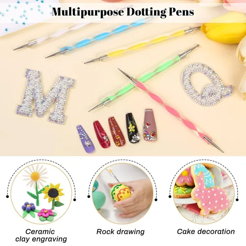 Miniatura 4 de B7000 - Kit de pegamento con aplicador de diamantes de imitación, pegamento transparente B-7000 con punta de precisión, bolígrafos punteados 4