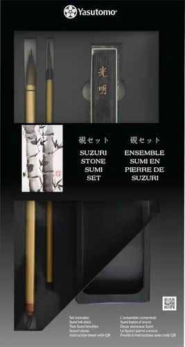 Miniatura 2 de Yasutomo Suzuri Stone Sumi Set (SWS600)