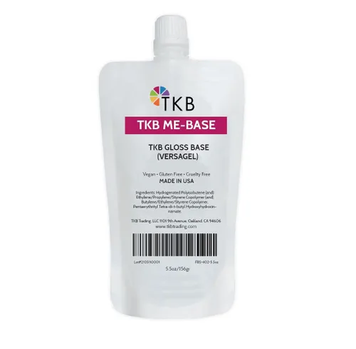 Base para brillo de labios TKB | Base Versagel transparente para brillo de labios DIY, hidratante, sin adherencia, vegana, fabricada en Estados