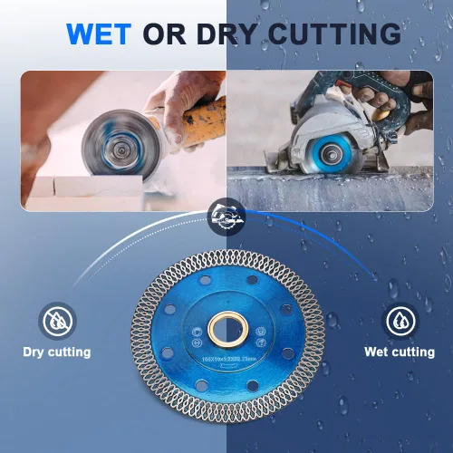 Miniatura 5 de 2 unids/lote 4 pulgadas Super Thin Diamond Saw Blades Porcelana Azulejos de corte para granito mármol azulejos de cerámica