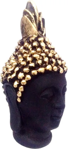 Miniatura 2 de Purpledip Ídolo de resina Lord Buda: Estatua para decoración de meditación (11027A)