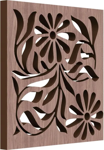 Miniatura 45 de Barryton - Paneles decorativos de madera con calado, extra pequeños, 7 3/8 pulgadas de ancho x 7 3/8 pulgadas de alto x 1/4 pulgadas de alto, roble