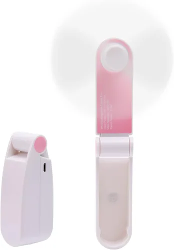 Miniatura 10 de Ventilador de mano personal, mini ventilador de bolsillo portátil, pequeño y ligero recargable por USB para deportes en casa, viajes al aire libre