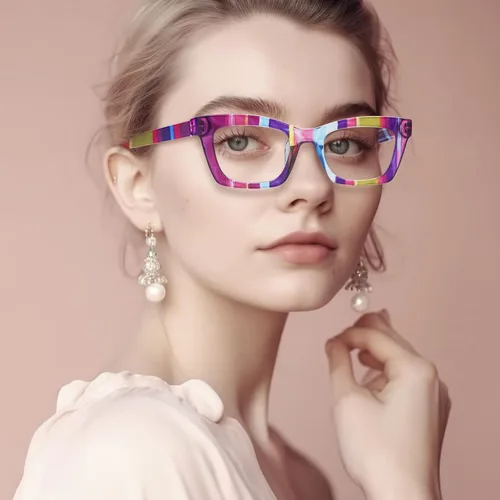 Miniatura 2 de SIGVAN - Paquete de 6 gafas de lectura estilo Oprah con bloqueo de luz azul, montura cuadrada, bisagra de resorte para computadora para mujeres y 6